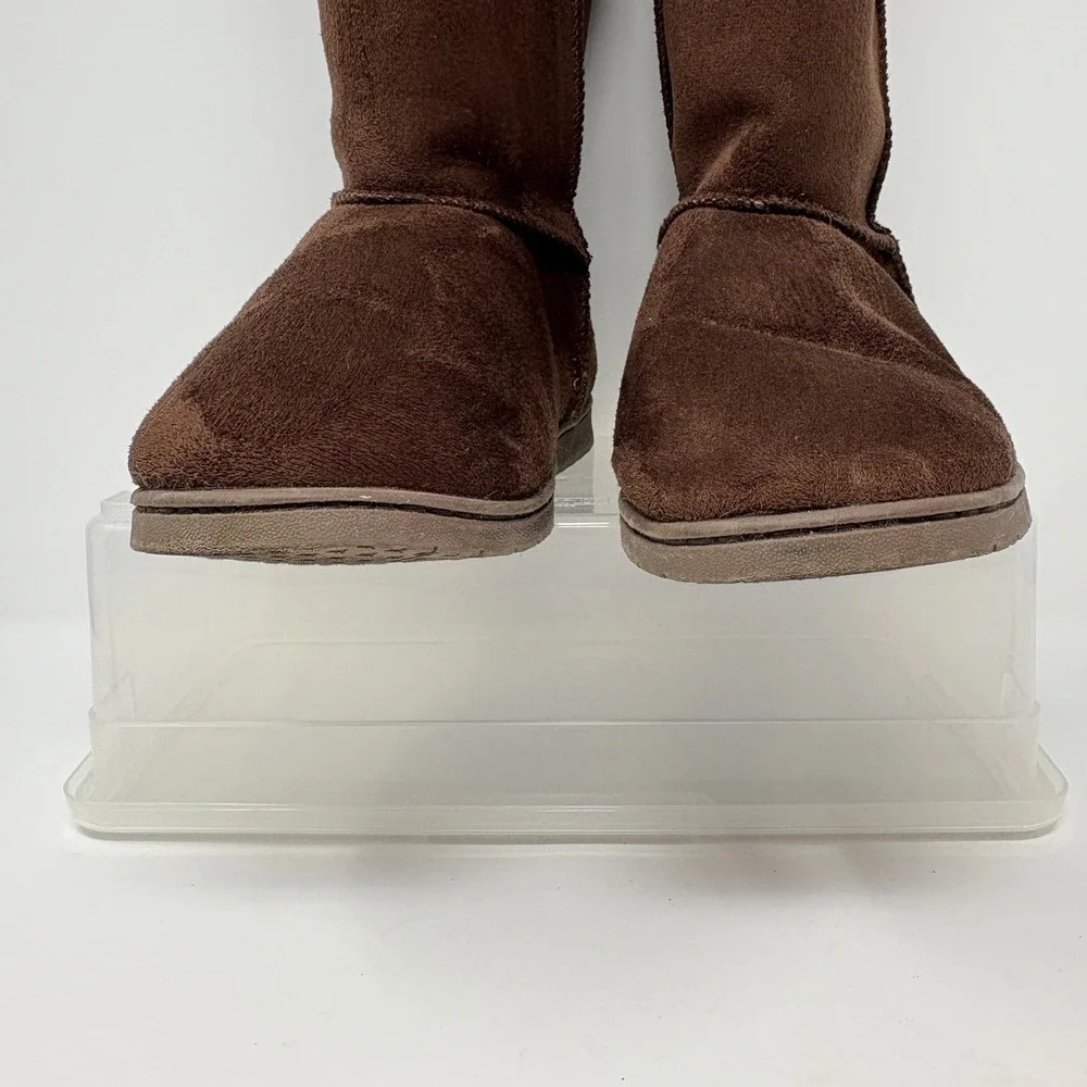 Dawgs Womens Brown Size 11‎ Faux Suede Cozy Plush Lined Winter Boots